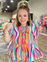 Allie Retro Stripe Top