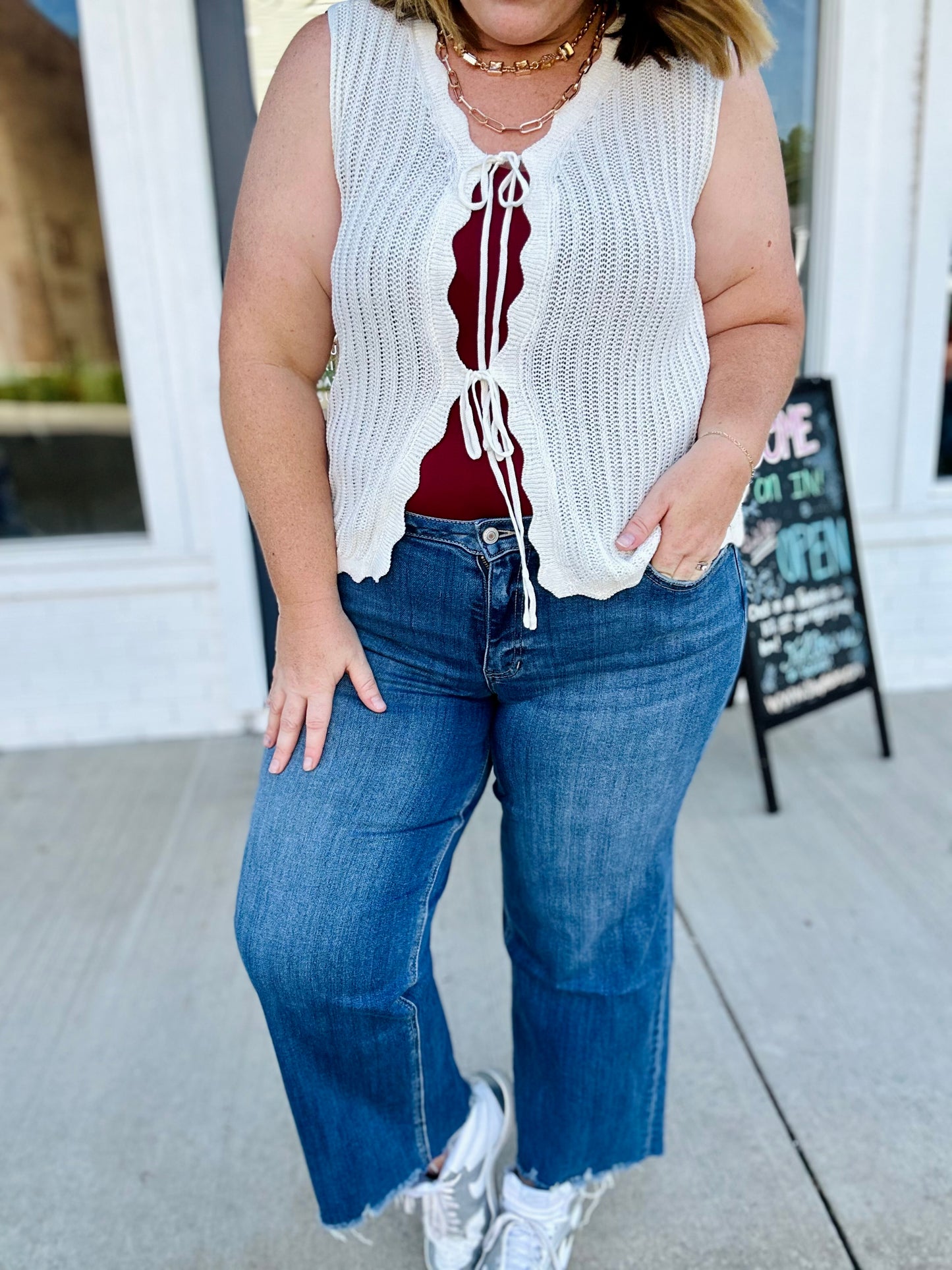 Elizabeth Wide Leg Vervet Jeans