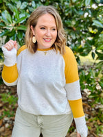 Taui Gold Colorblock Top