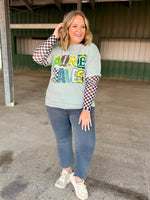 Mixed Print School Spirit Tee