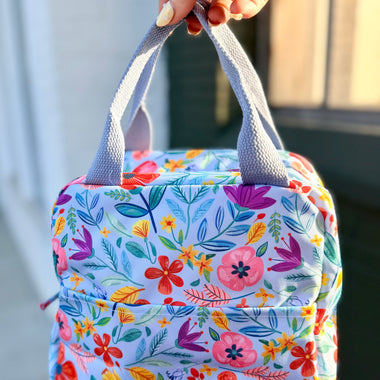Lunch Tote- Folk Floral
