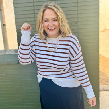 Striped Knit Sweater