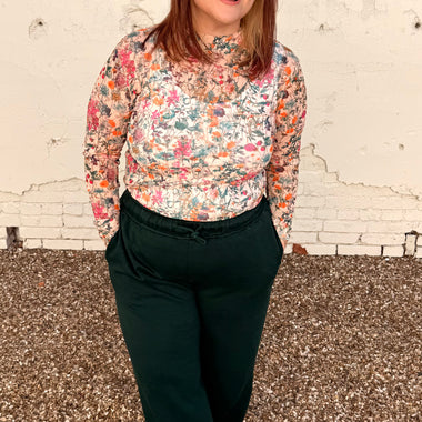 Field of Flowers Mesh Top