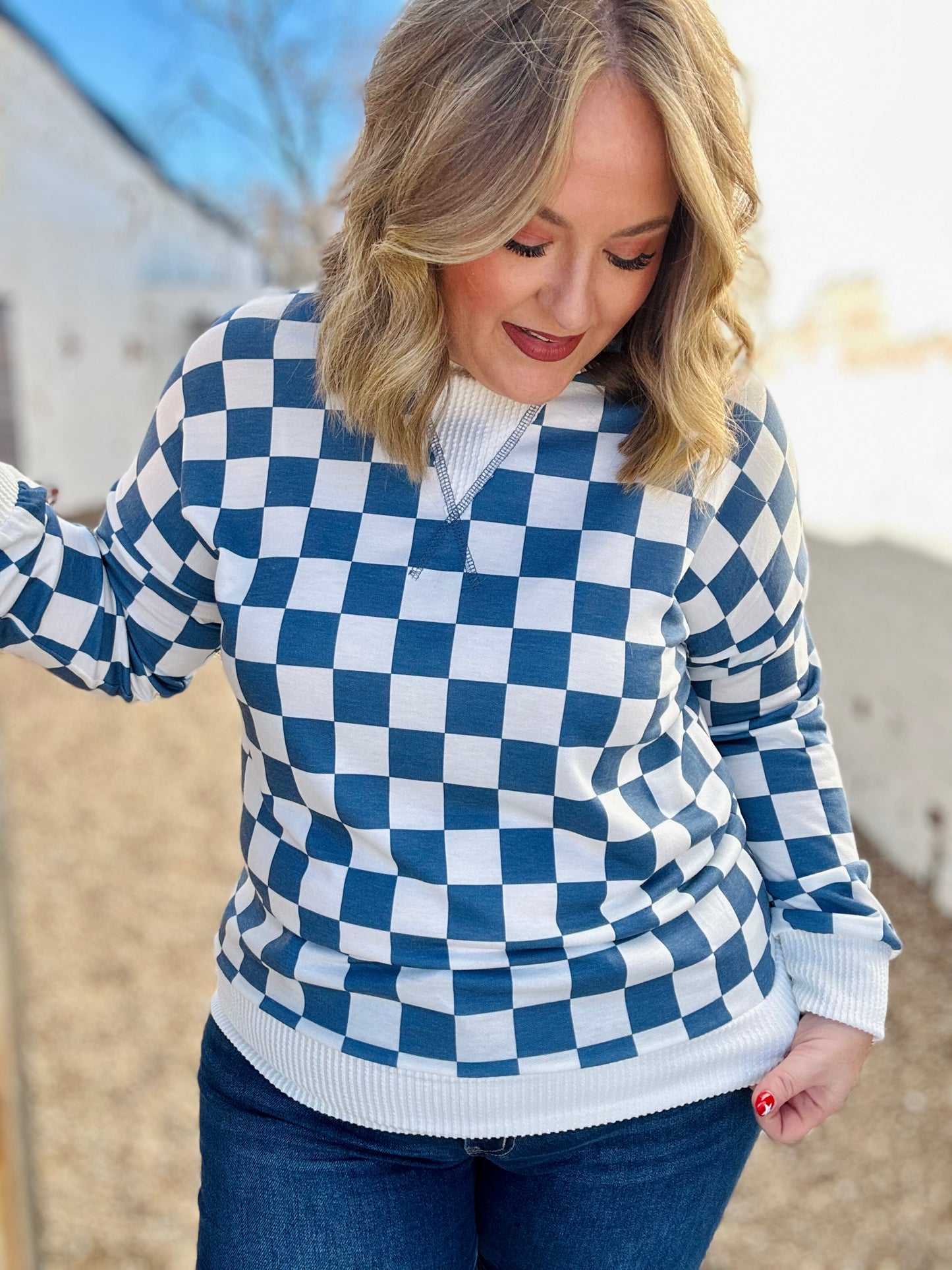 Bella Checkered Long Sleeve