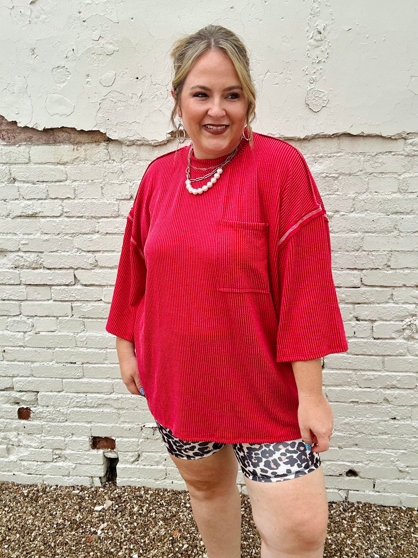 Kayla Oversized Ribbed Top