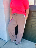 Kathy Ribbed Wide Leg Pants