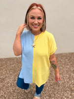 Ciarra Colorblock Ribbed Top