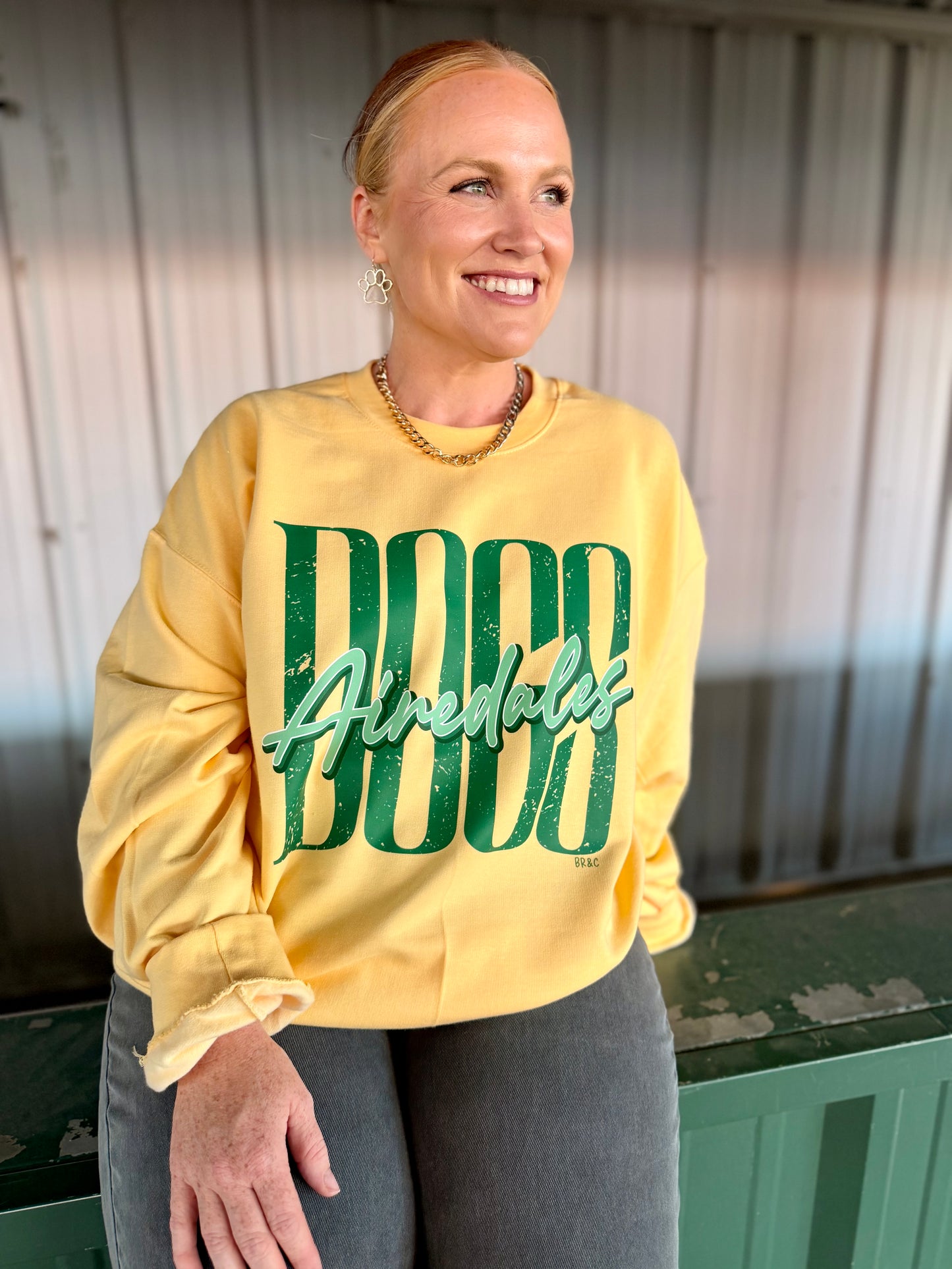 Throwback Script School Spirit Sweatshirt