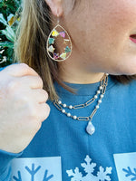 Wired Teardrop Earrings