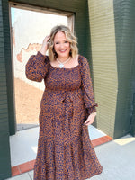 Abra Animal Print Maxi Dress
