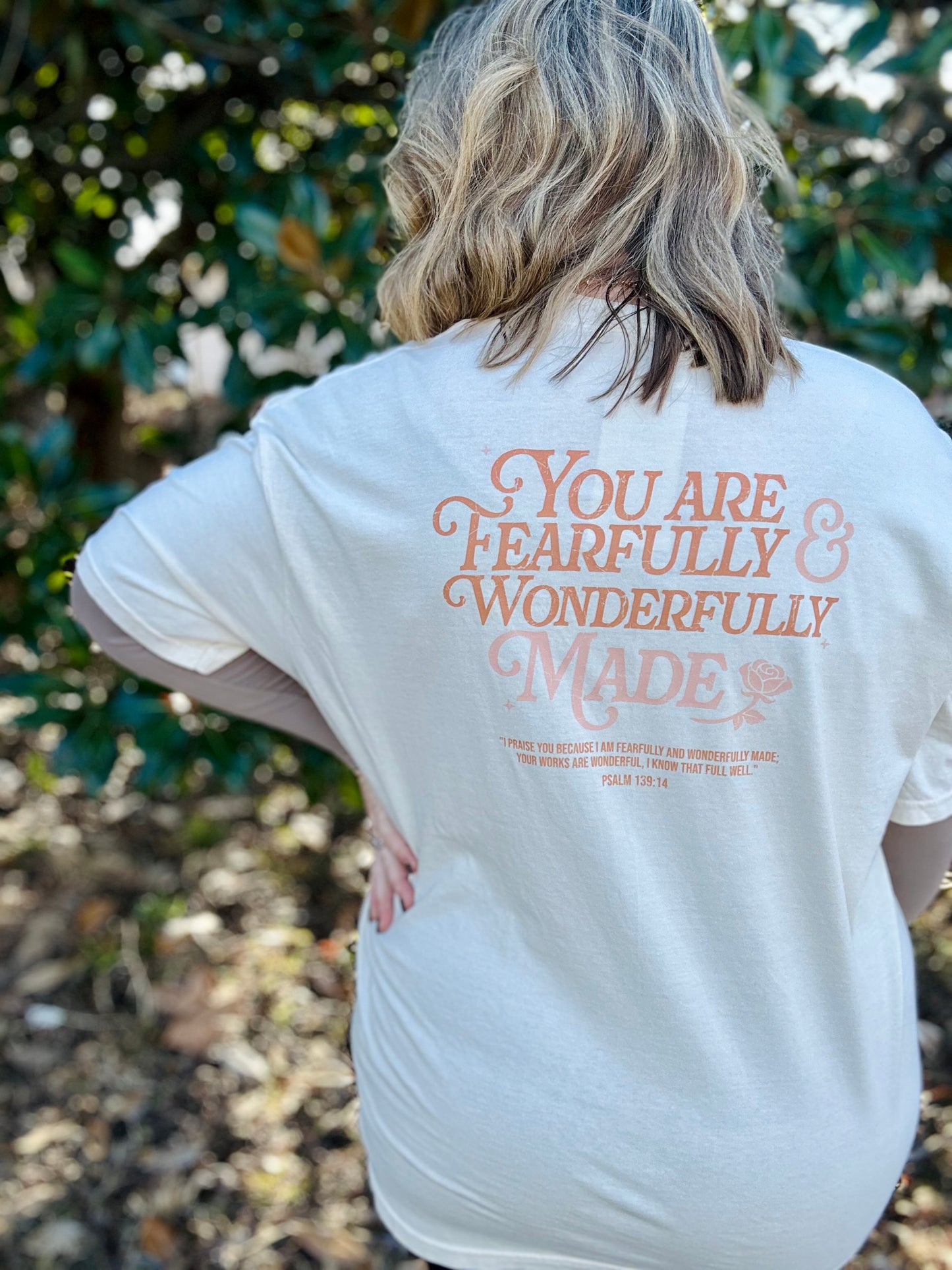 Fearfully & Wonderfully Made Tee on Ivory CC