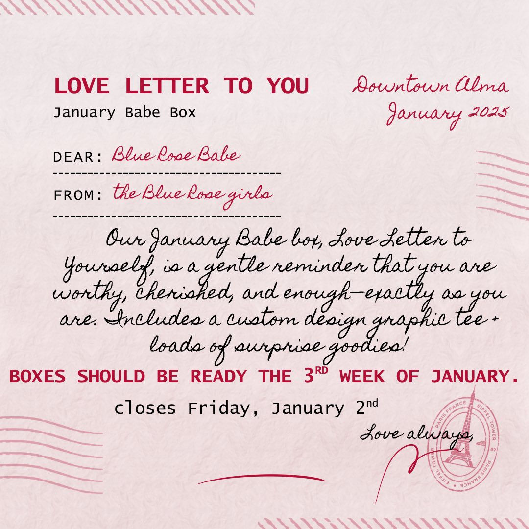 January Blue Rose Babe Box (Available until 1/2)