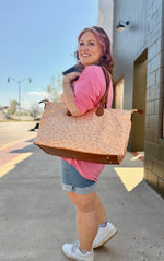 Lena Leopard Weekender Bag