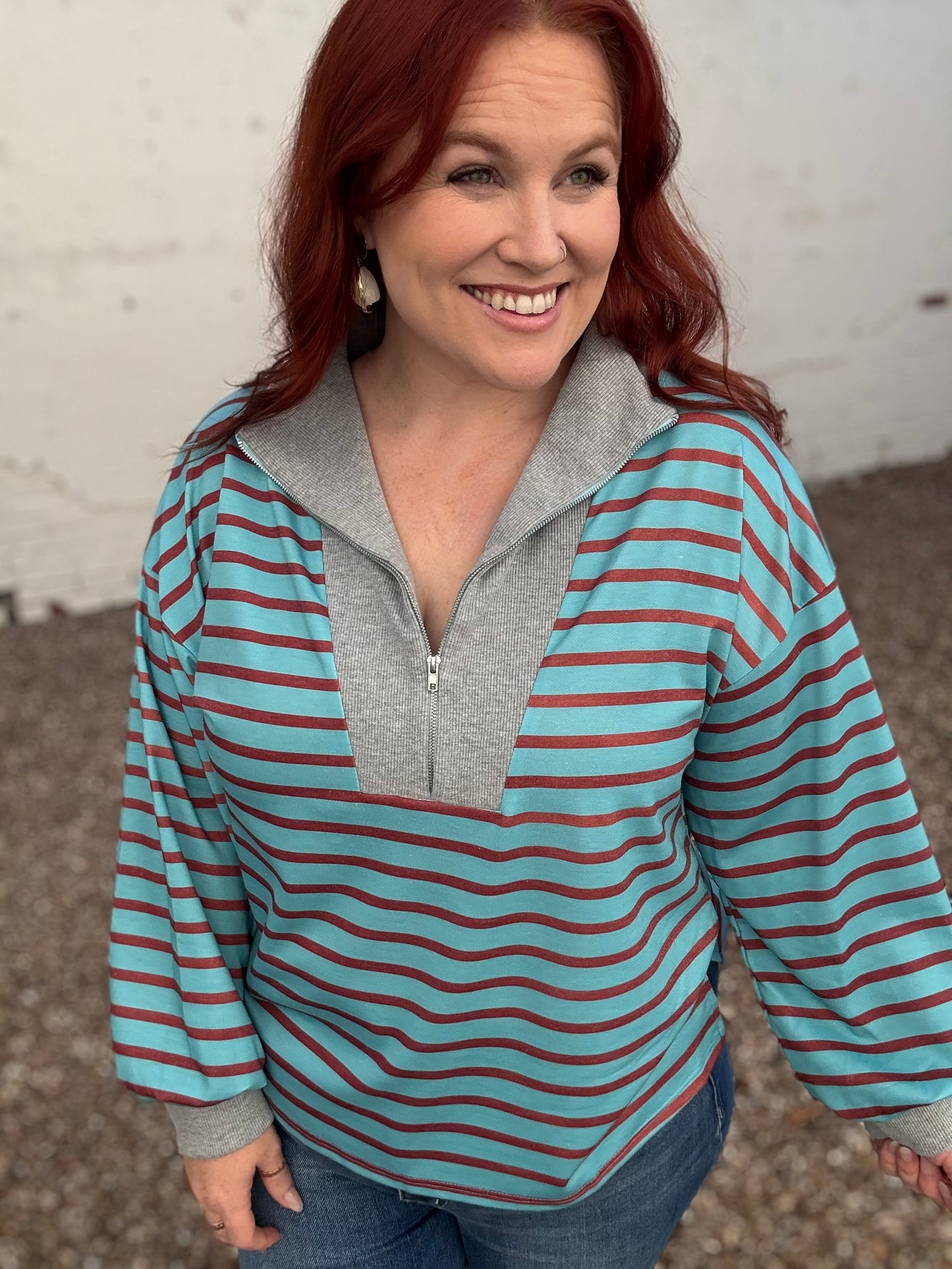 Ally Front Zipper Long Sleeve