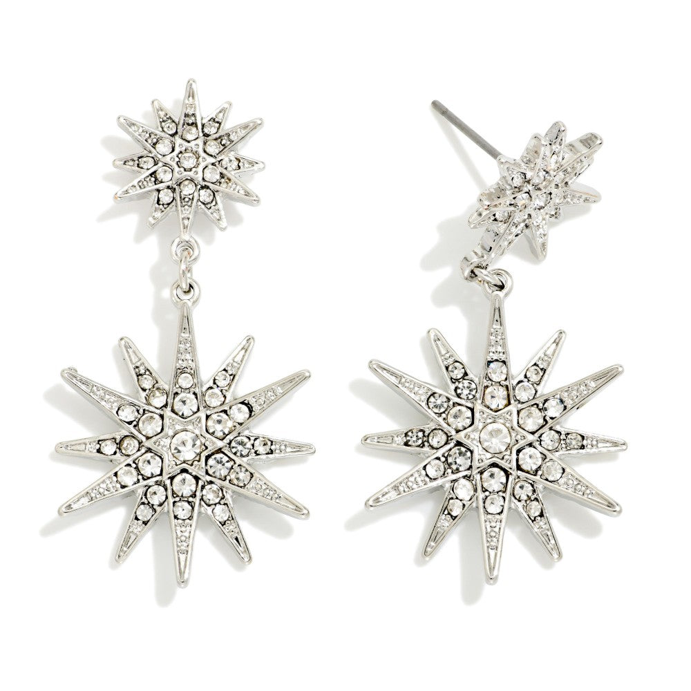Stardust Drop Earrings (Silver or Gold)
