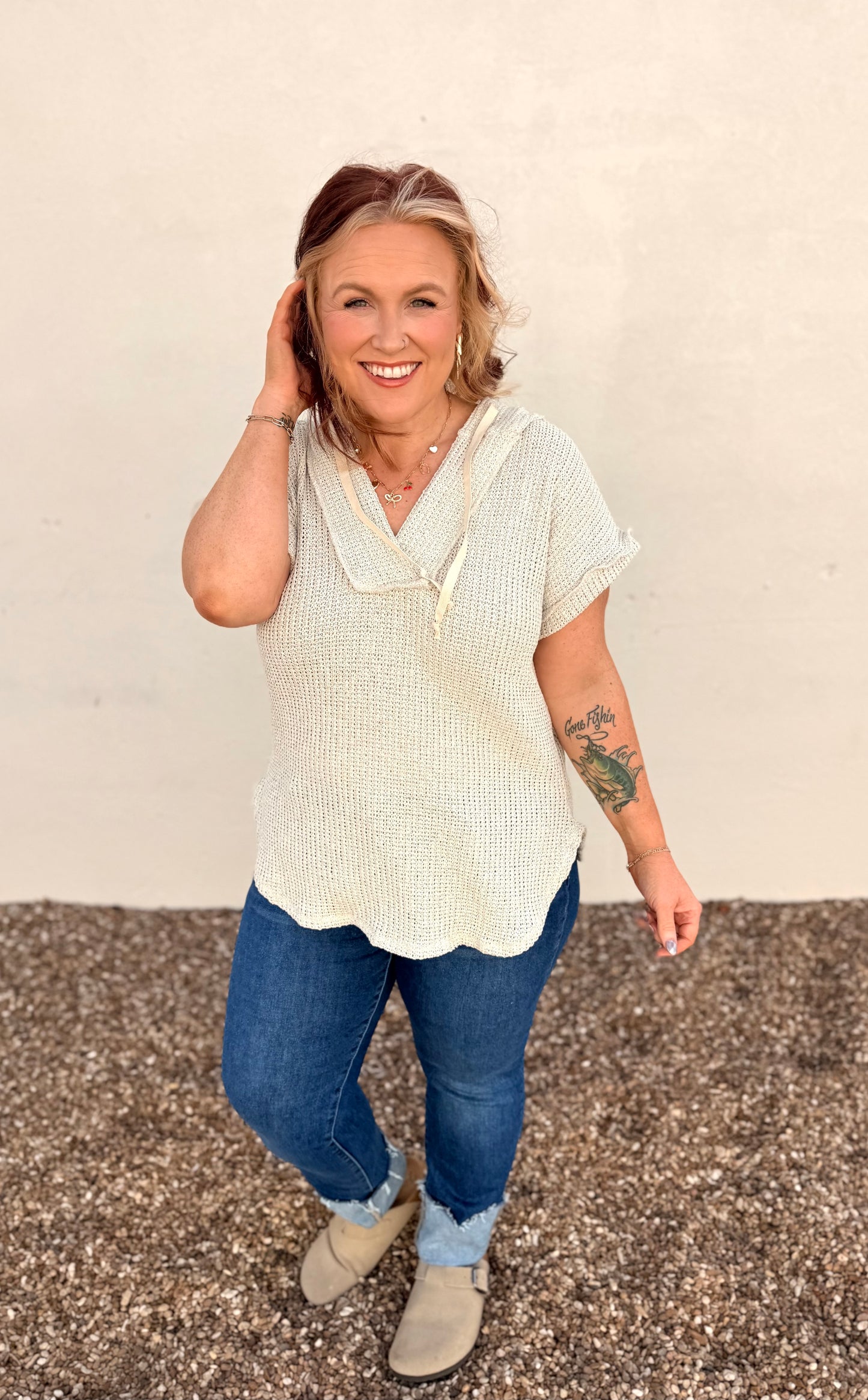 Lara Sleeveless Hooded Top