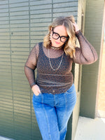 Kate Mesh Top- Coco Leopard