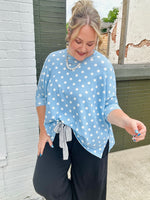 Ken Ribbed Polka Dot Top