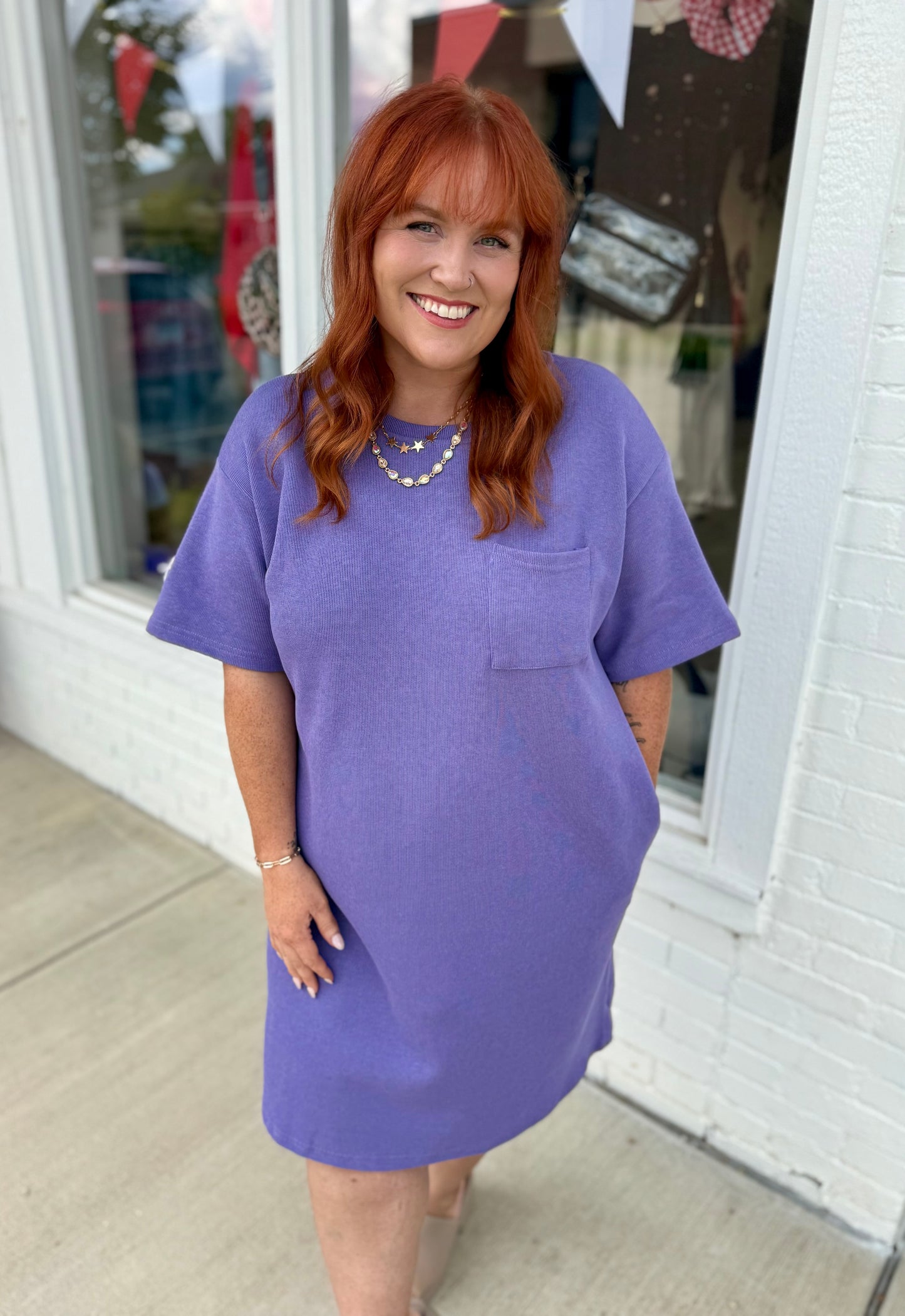 Lakyn Purple Woven Dress