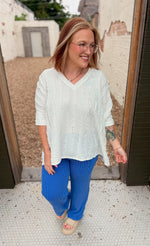 Stevie White Boho Top