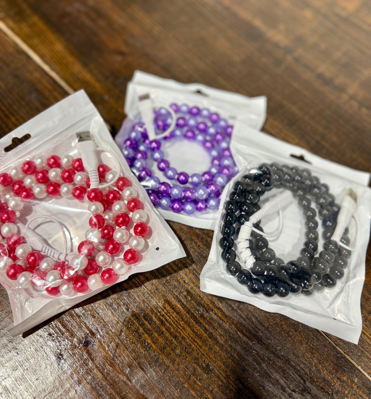 Beaded Phone Charger (Any Phone-Multiple Colors)