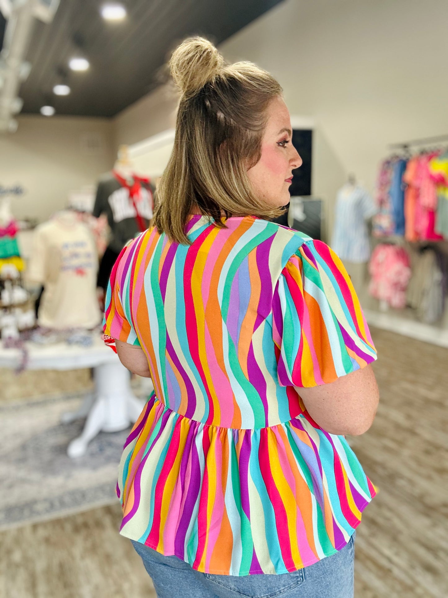 Allie Retro Stripe Top