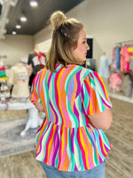 Allie Retro Stripe Top