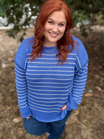 Jen Blue Knit Sweater