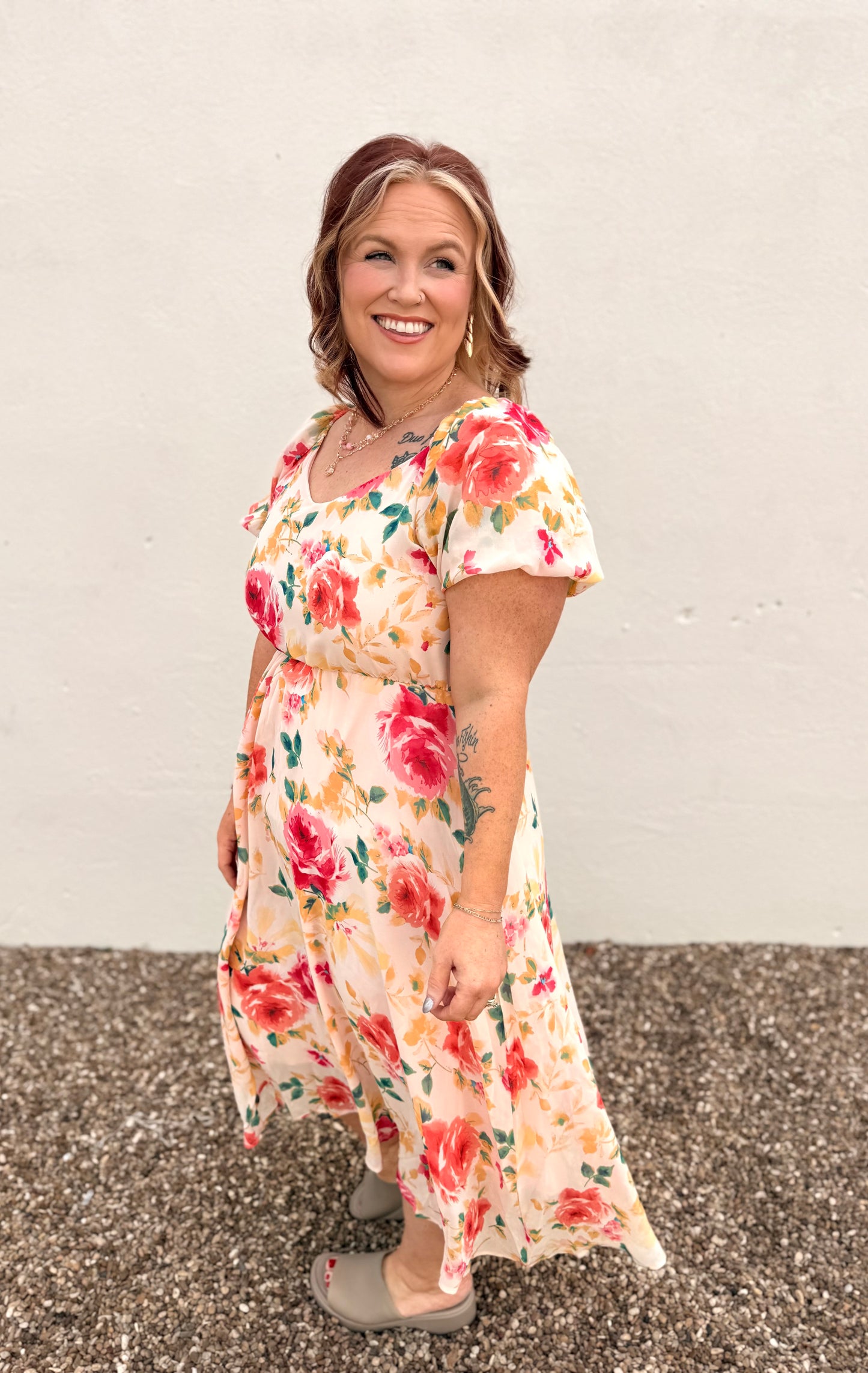 Willa Floral Puff Sleeve Dress
