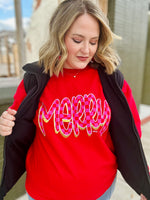 Checkered Merry Sweatshirt