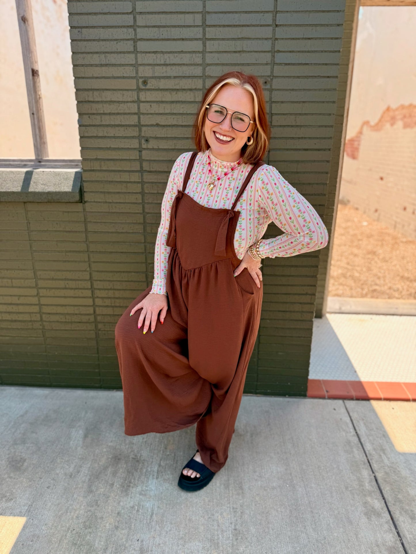 Amanda Wide Leg Jumpsuit