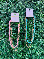 Double Layered Chain Link Necklace (Multiple Colors)