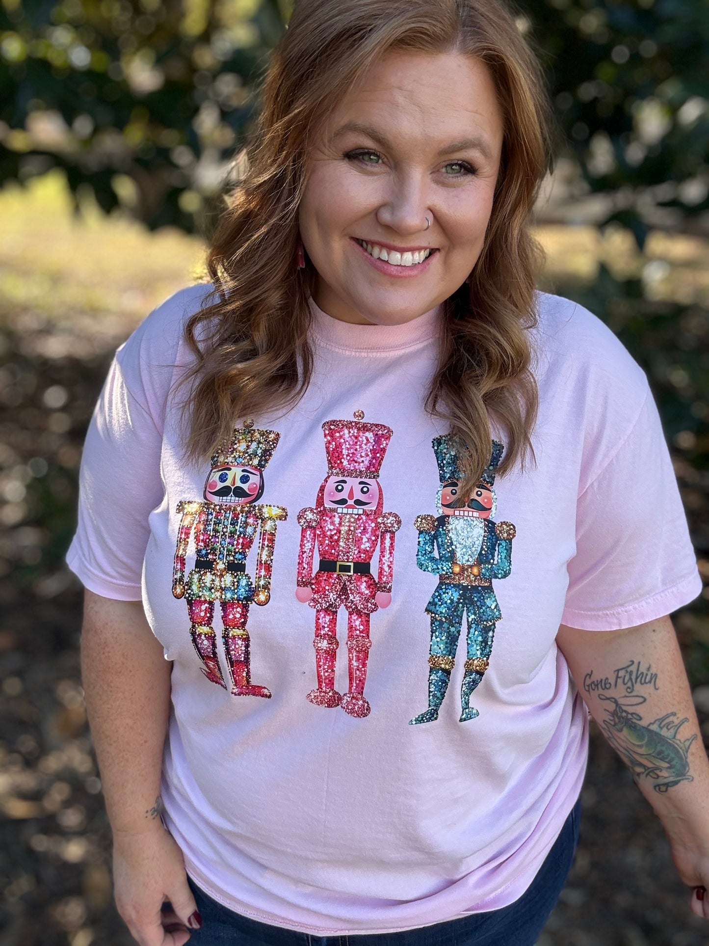 Faux Glitter Nutcracker Tee