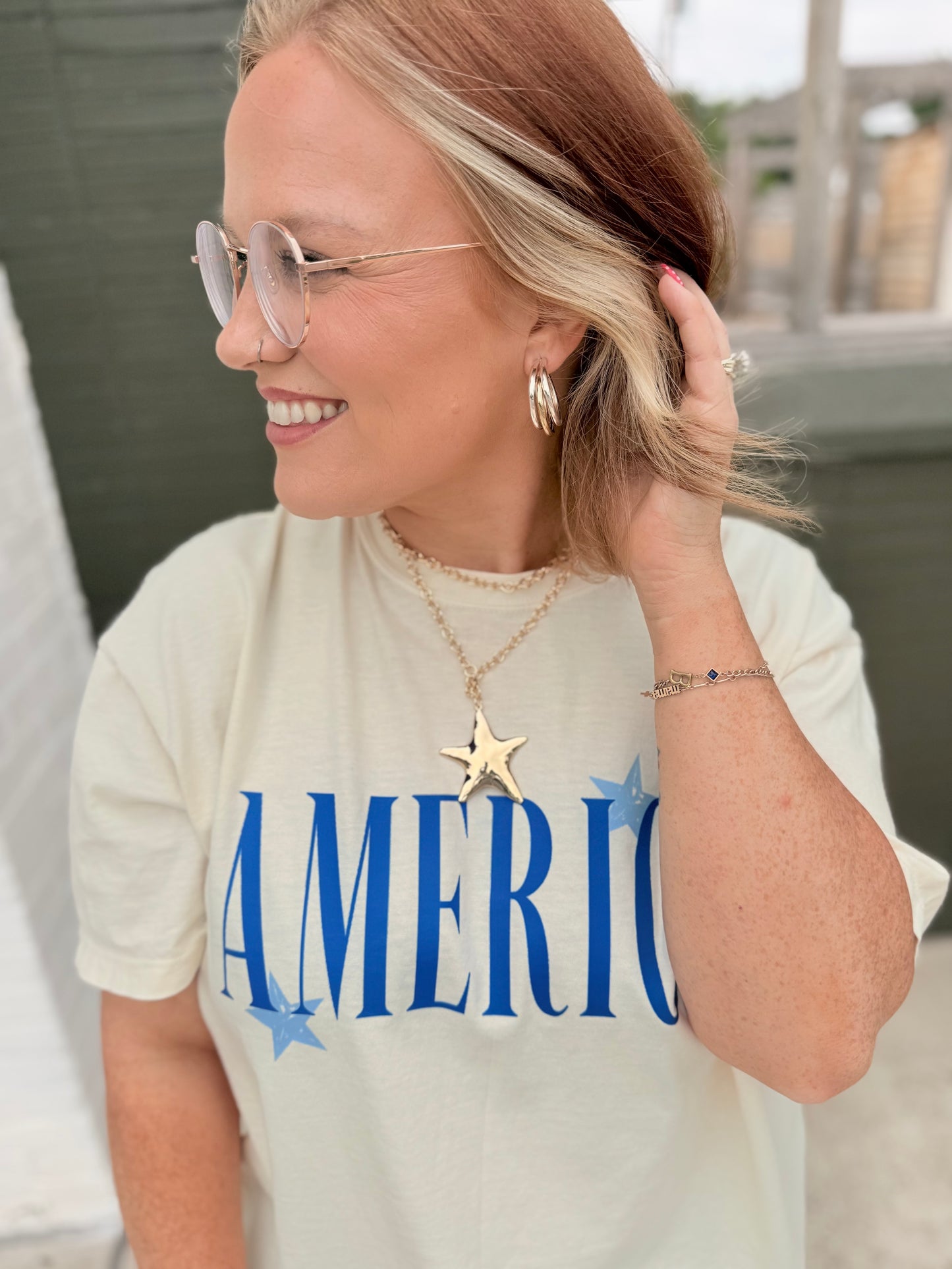 Gold Star Layered Necklace