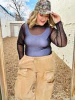 Stars at Night Rhinestone Mesh Top