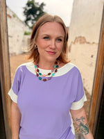 Kelly Color Block Short Sleeve