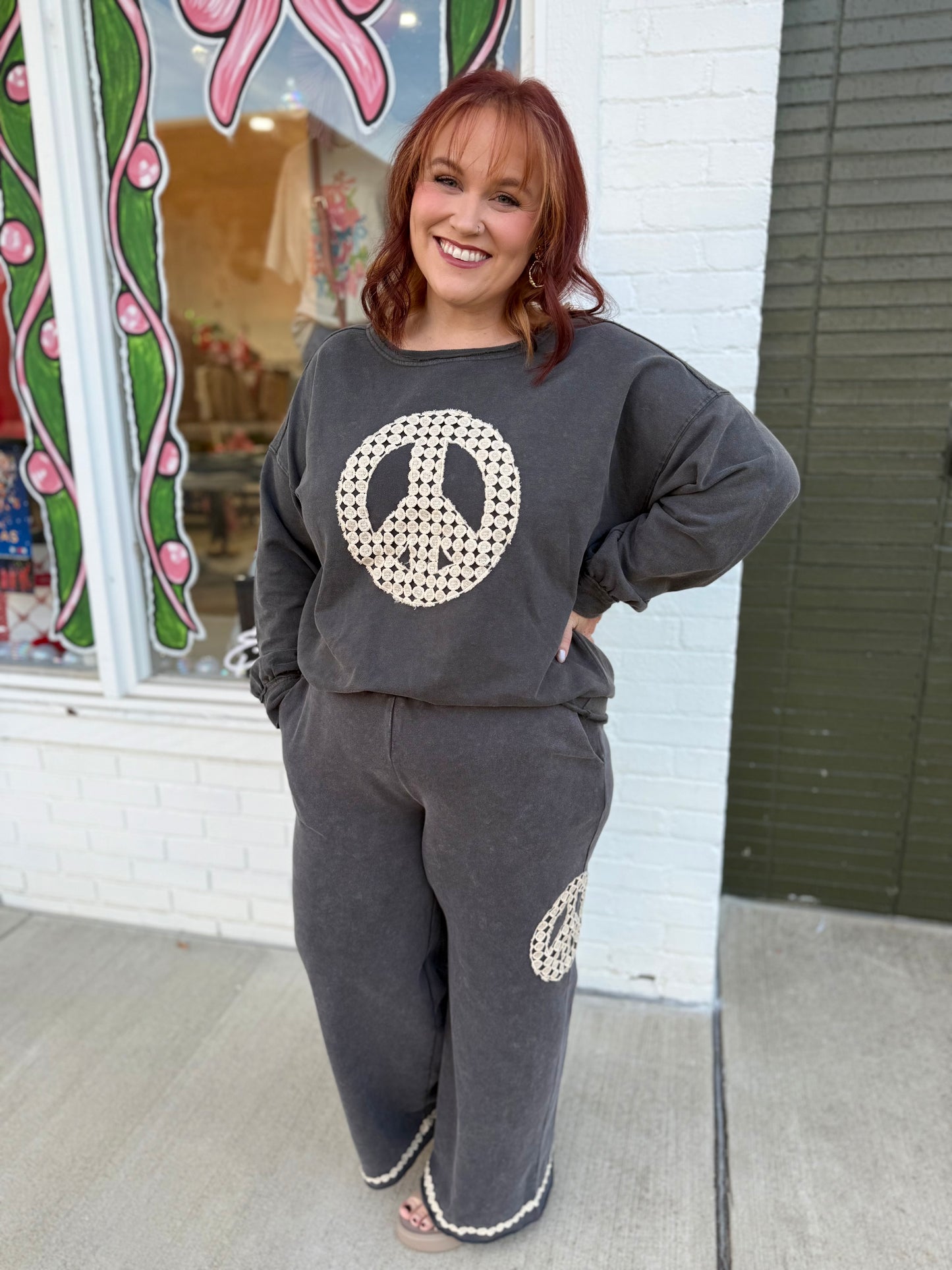 Penny Peace Sign Top