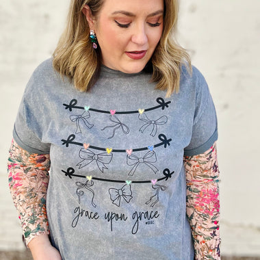Grace Upon Grace on Washed Tee