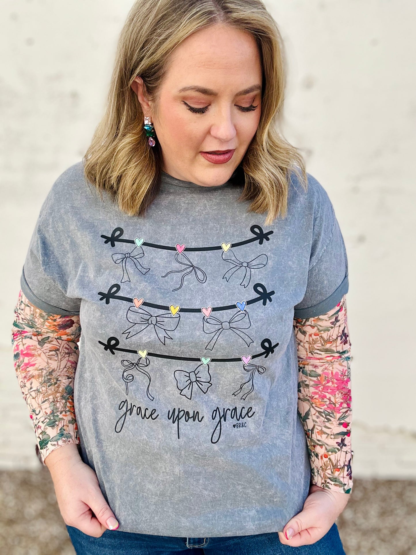 Grace Upon Grace on Washed Tee