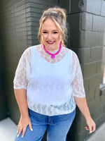 Rhiannon Lacey Mesh Top
