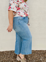 Super High Crop Wide Leg Jeans