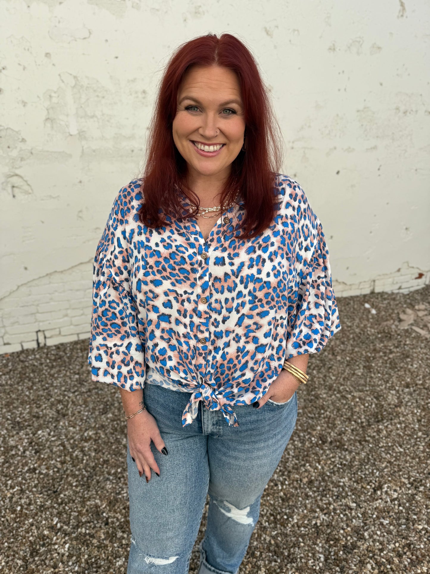 Savannah Animal Print Button Down