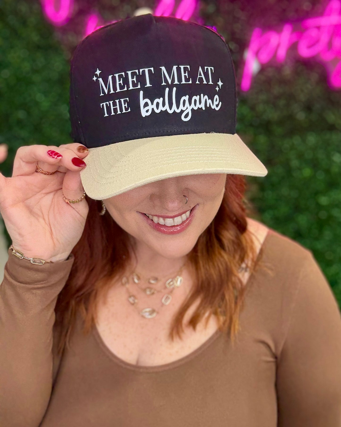 Meet Me at the Ballgame Canvas Hat