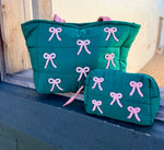 Quilted Puffer Shoulder Tote