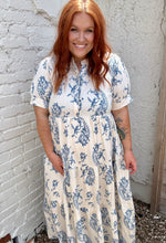 Jeri Blue Floral Dress