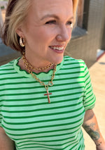 Chunky Cross Chain Necklace