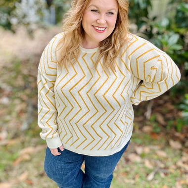 Julie Chevron Sweater