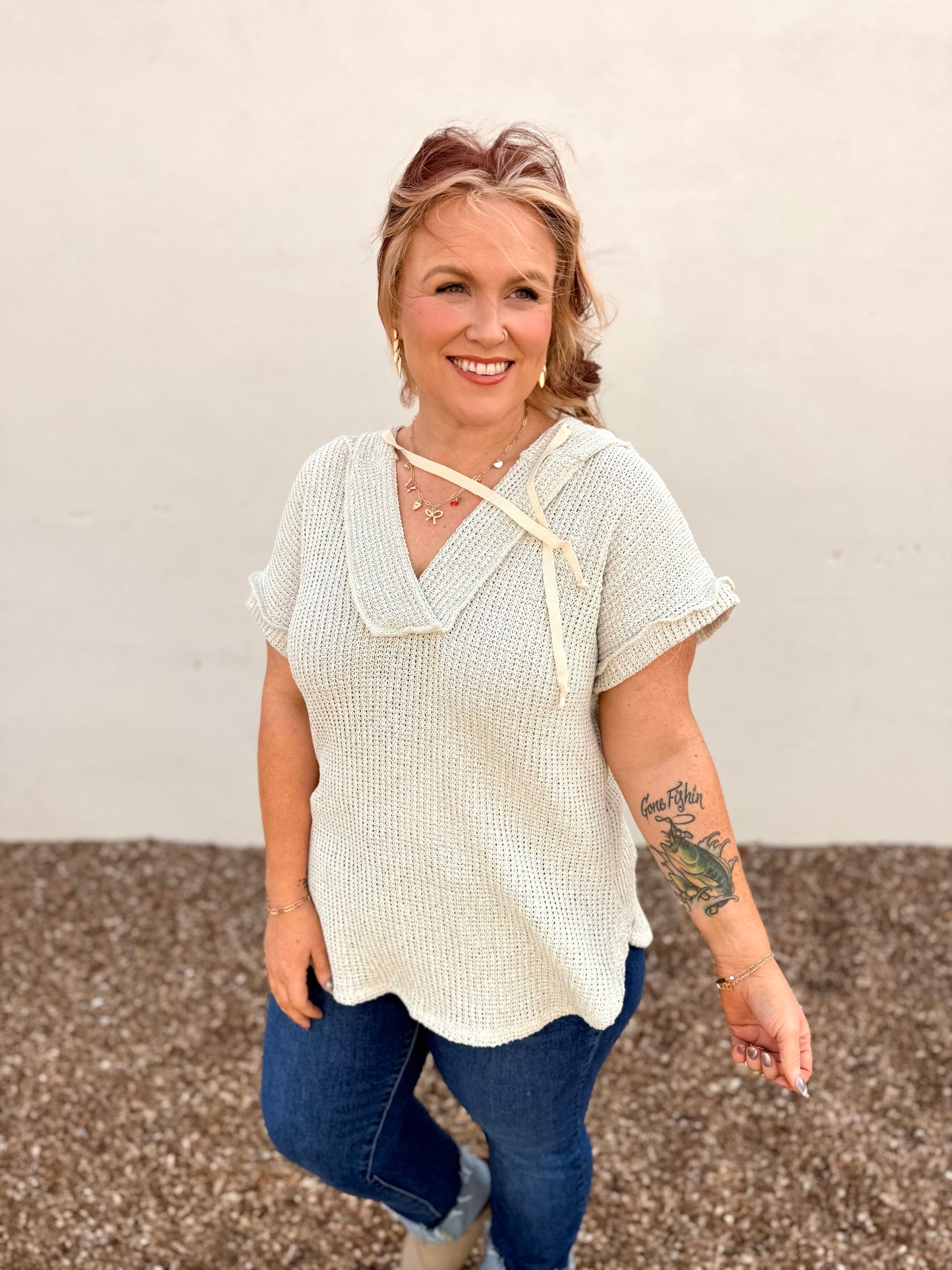 Lara Sleeveless Hooded Top