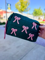 Quilted Puffer Make Up Bag