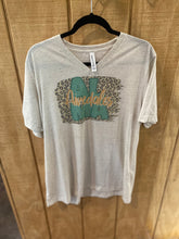Load image into Gallery viewer, Leopard School Spirit on Oatmeal V Neck